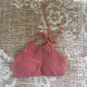 Crochet bikini top